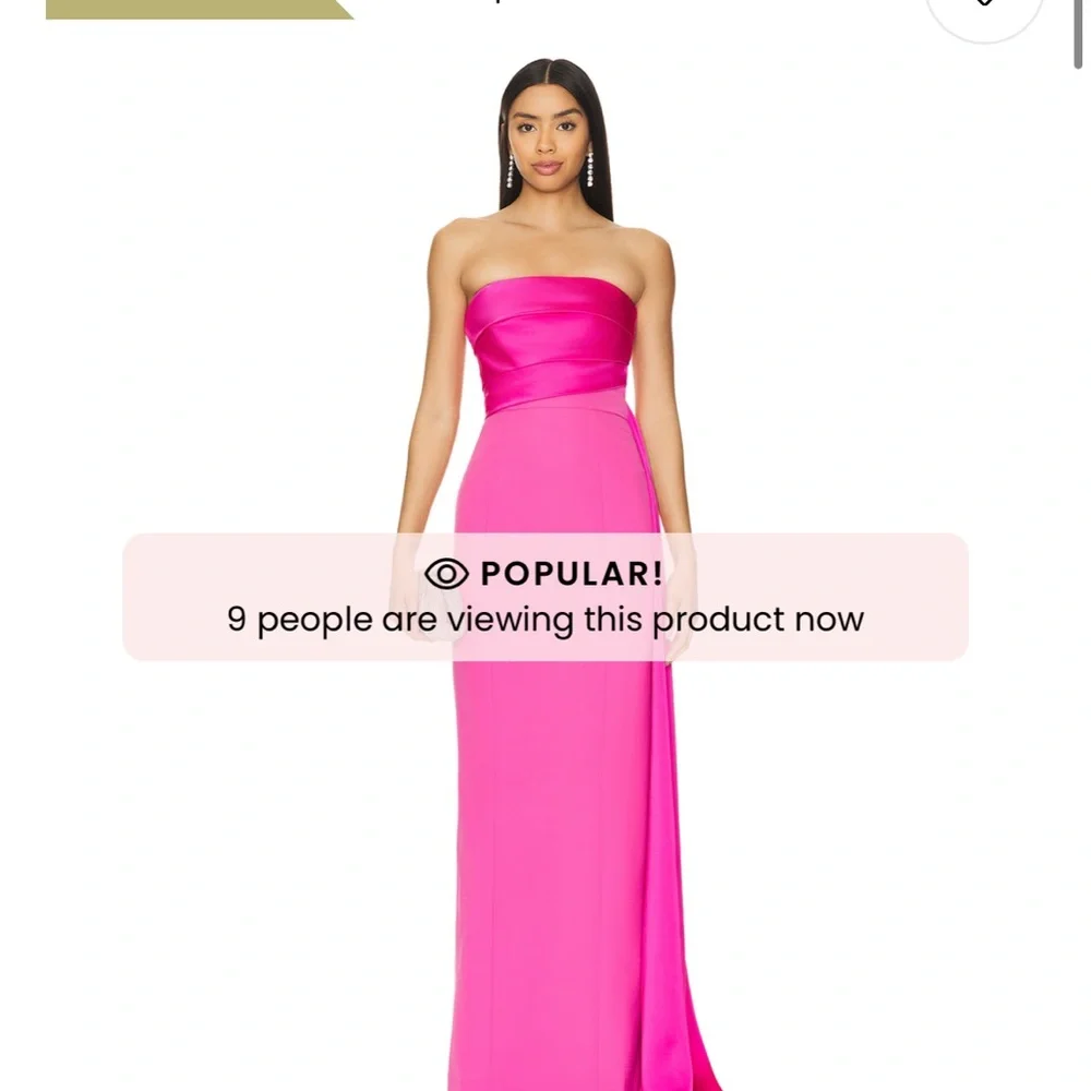 Elegant Pink Evening Gown - Picture 3 of 3
